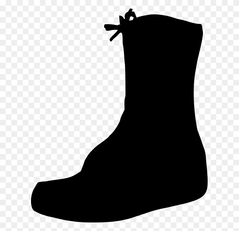 621x750 High Heeled Shoe Slipper Boot Clothing - Slippers Clipart Black And White
