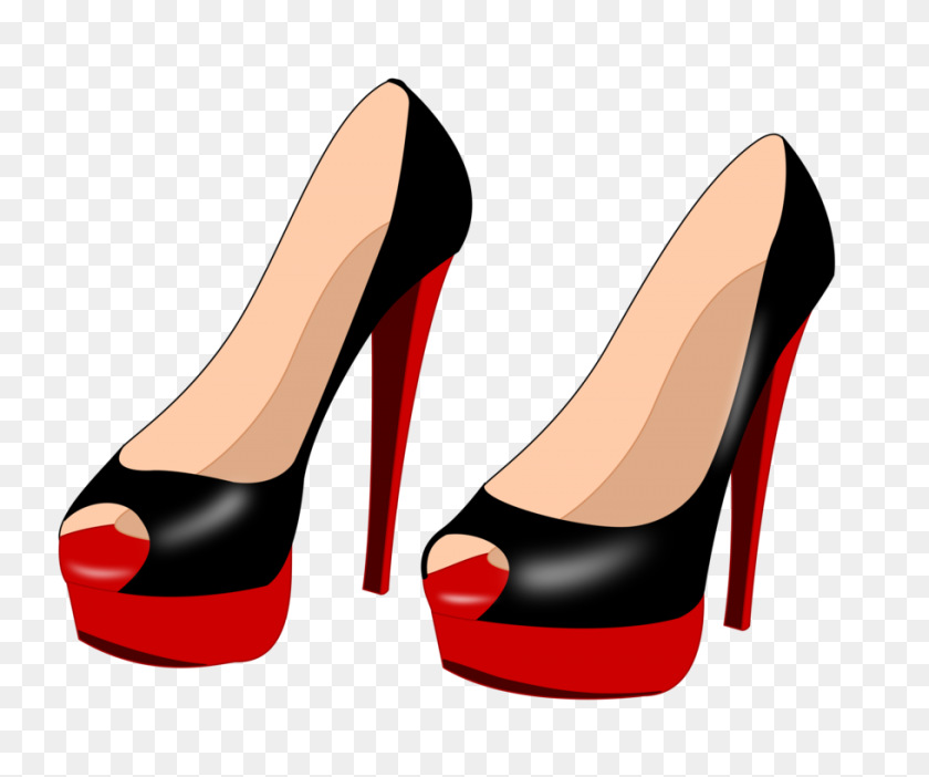 910x750 High Heeled Shoe Stiletto Heel Footwear - Clipart Heels