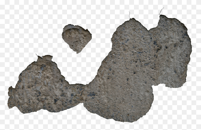 3501x2175 High Quality Damaged Stucco Decal Png - Rock Texture PNG