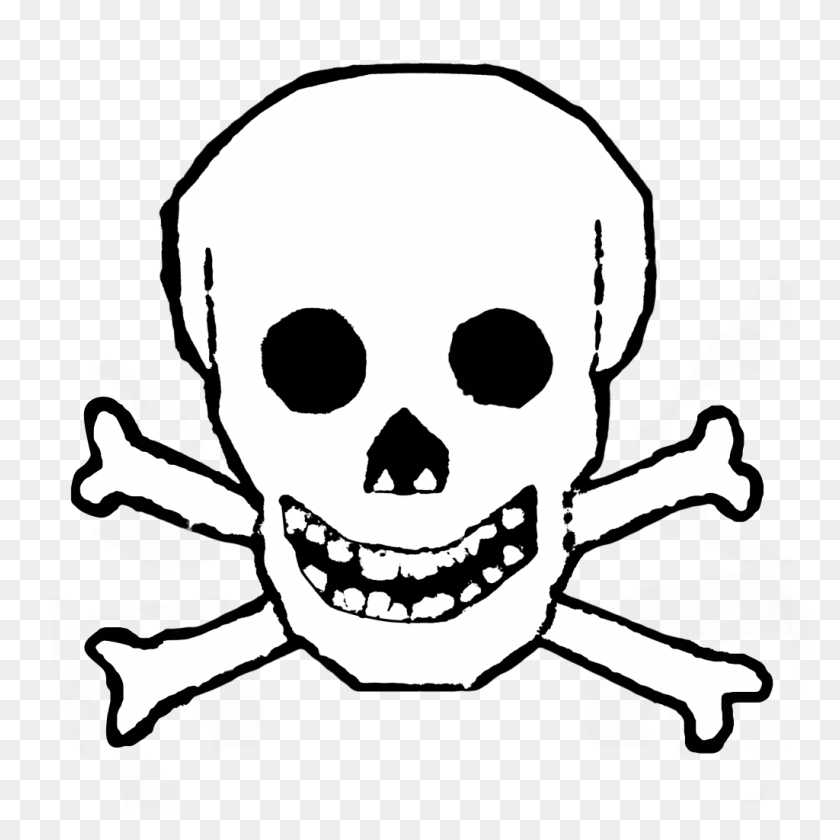 1024x1024 High Quality Skull And Crossbones Cliparts For Free! - Skull Face PNG
