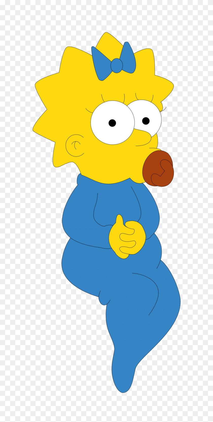 900x1850 Maggie Simpson Png