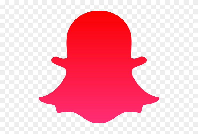 512x512 Значок Png С Красным Логотипом Snapchat - Snap Logo Png