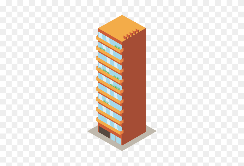 512x512 High Rise Tower Building - Skyscraper PNG