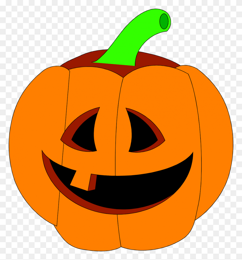 958x1035 High Tech Jack O Lantern Images Free Simple Halloween Clip Art - Тыква Клипарт Прозрачный Фон