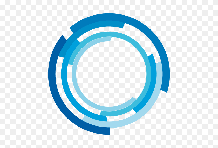512x512 High Tech Rings Logo - Transparent Circle PNG