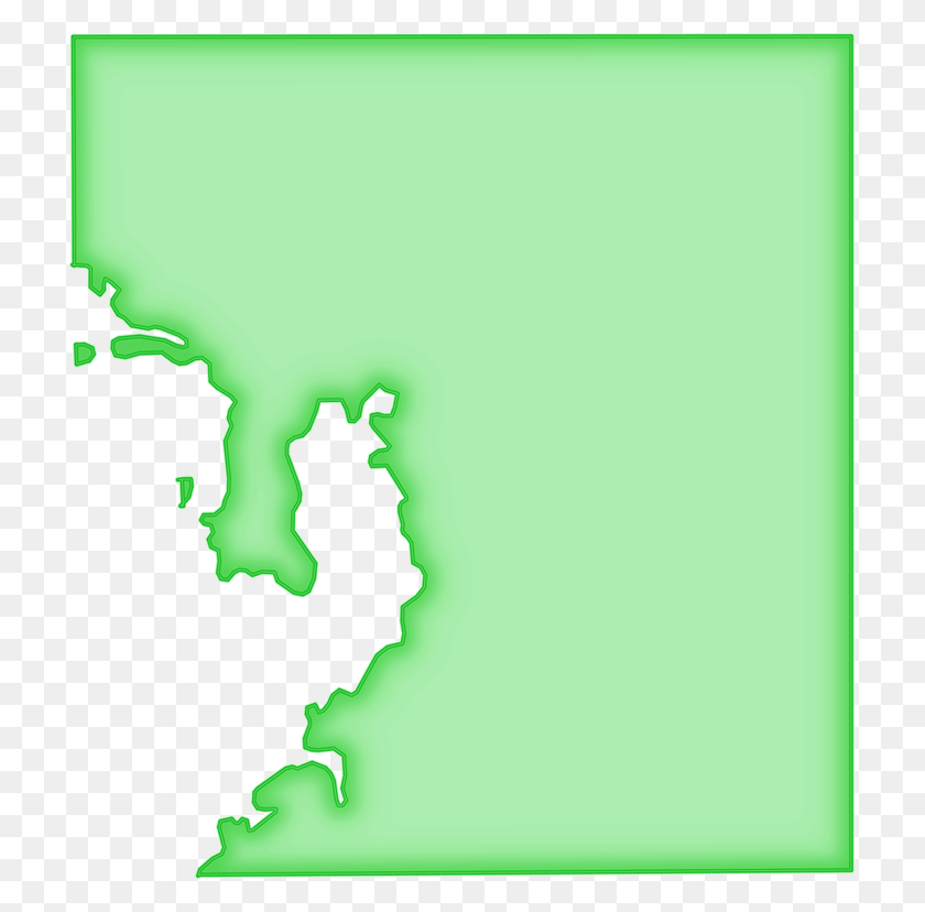 713x768 Карты В Абстрактном Стиле Хайлендс - Зеленое Свечение Png
