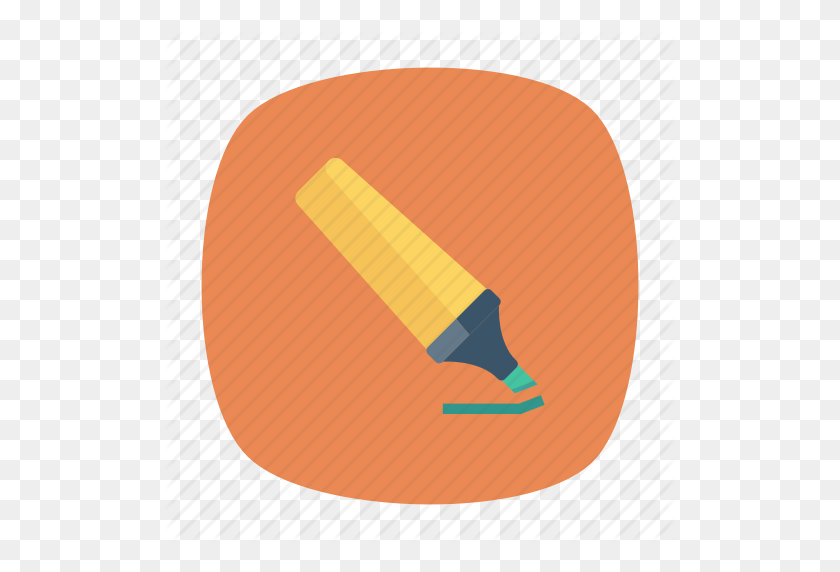 512x512 Highlight, Marker, Office, Paper Icon - Highlight PNG
