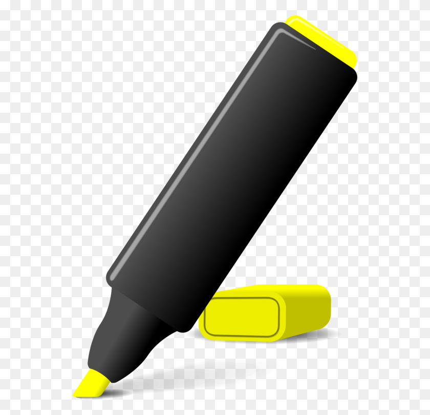 556x750 Highlighter Marker Pen Pens Paper Quill - Highlighter Clipart