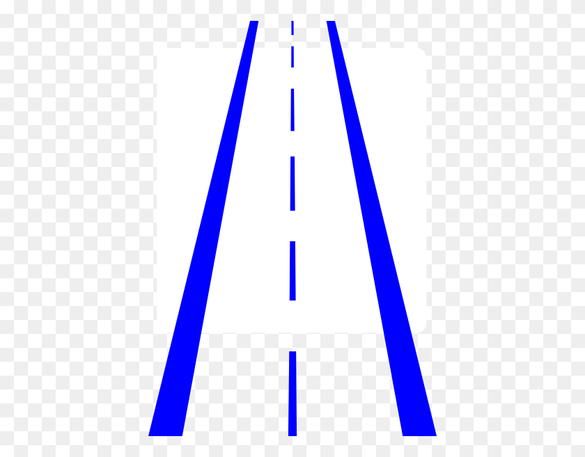 414x597 Highway Clipart Journey Road - Straight Road Clipart