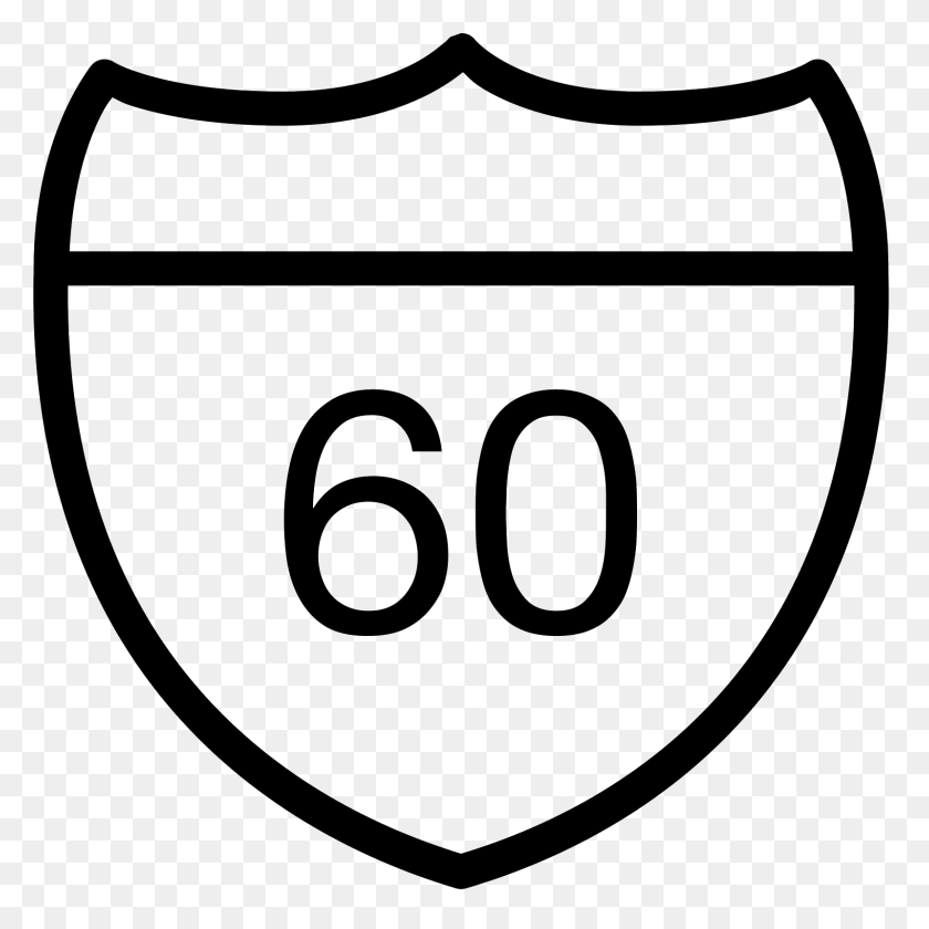 1600x1600 Highway Sign Icon - Highway PNG