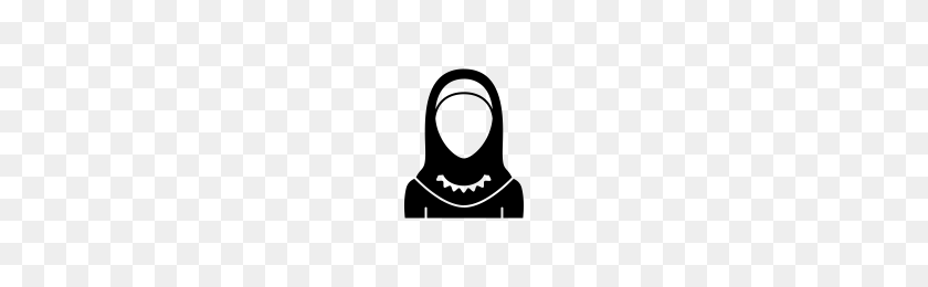 200x200 Hijab Chica Iconos Proyecto Sustantivo - Chica Icono Png