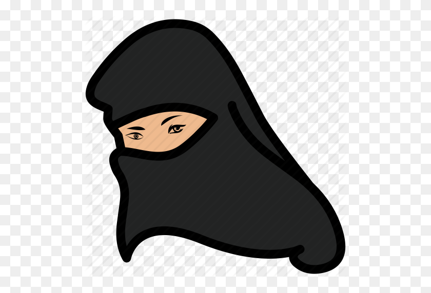 512x512 Hijab, Muslim, Veil, Woman Icon - Hijab PNG