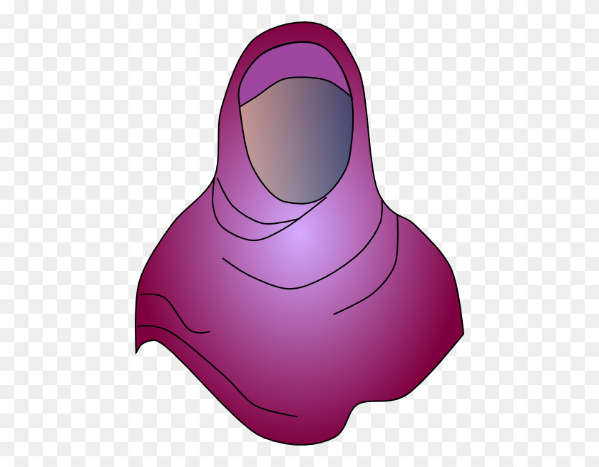 462x595 Hijab No Face Clip Art - No Face PNG