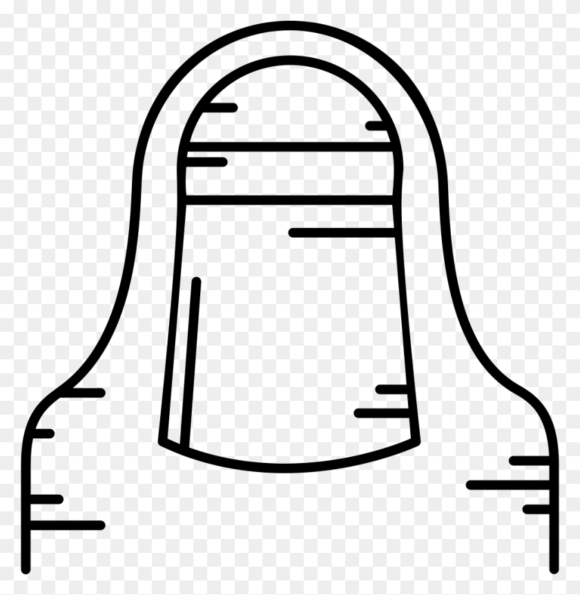 954x980 Hijab Veil Png Icon Free Download - Veil PNG