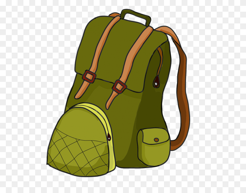 524x600 Hiking Backpack Clipart Nice Clip Art - Sleeping Bag Clipart