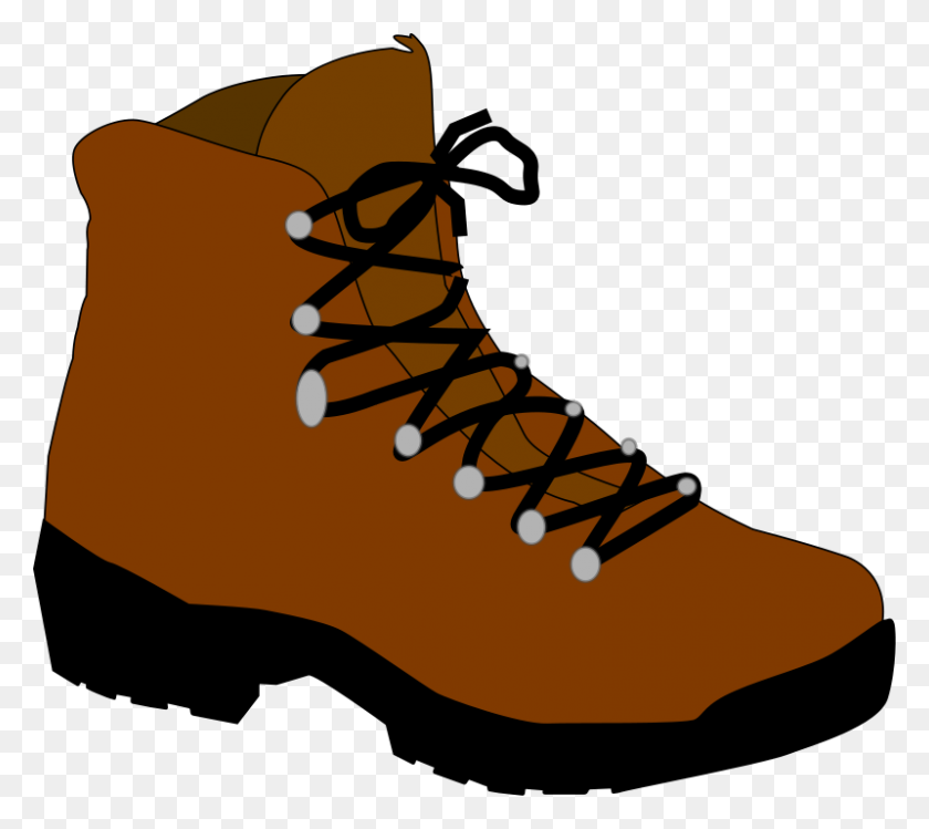 800x707 Hiking Boot Camping Clip Art - Cowgirl Boots Clipart