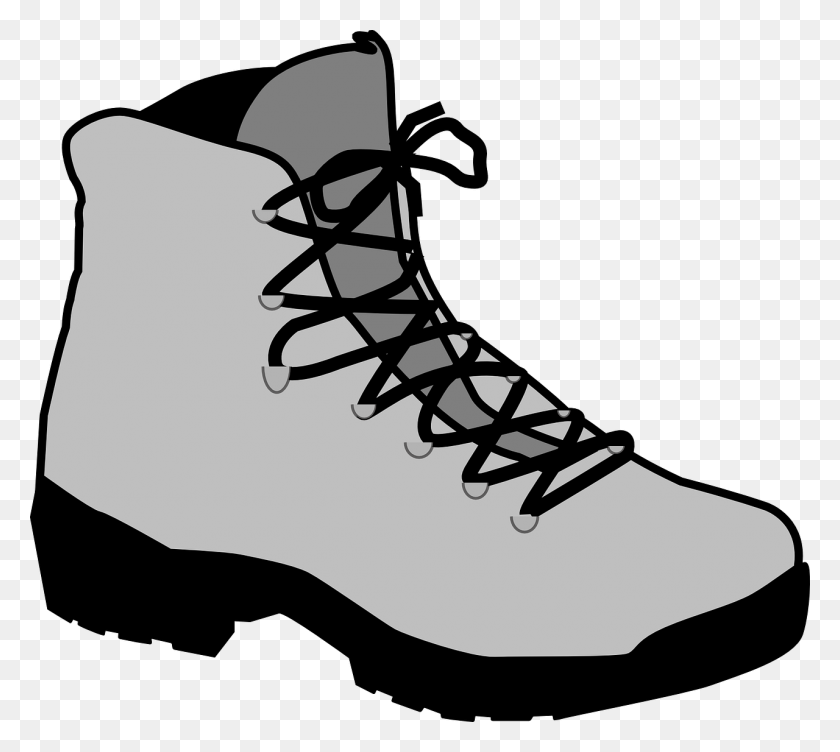 1280x1136 Hiking Boot Shoe Clip Art - Hiking Clipart