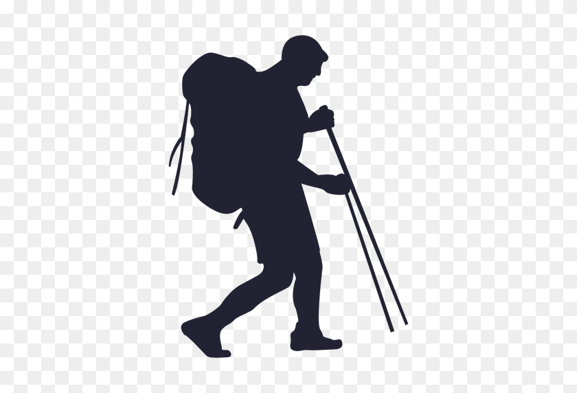 512x512 Hiking Mountaineering Clip Art - Hiking PNG