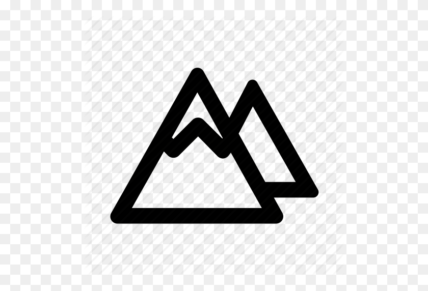 512x512 Hill, Mountain, Peak, Pile, Snow Icon - Pile Of Snow PNG