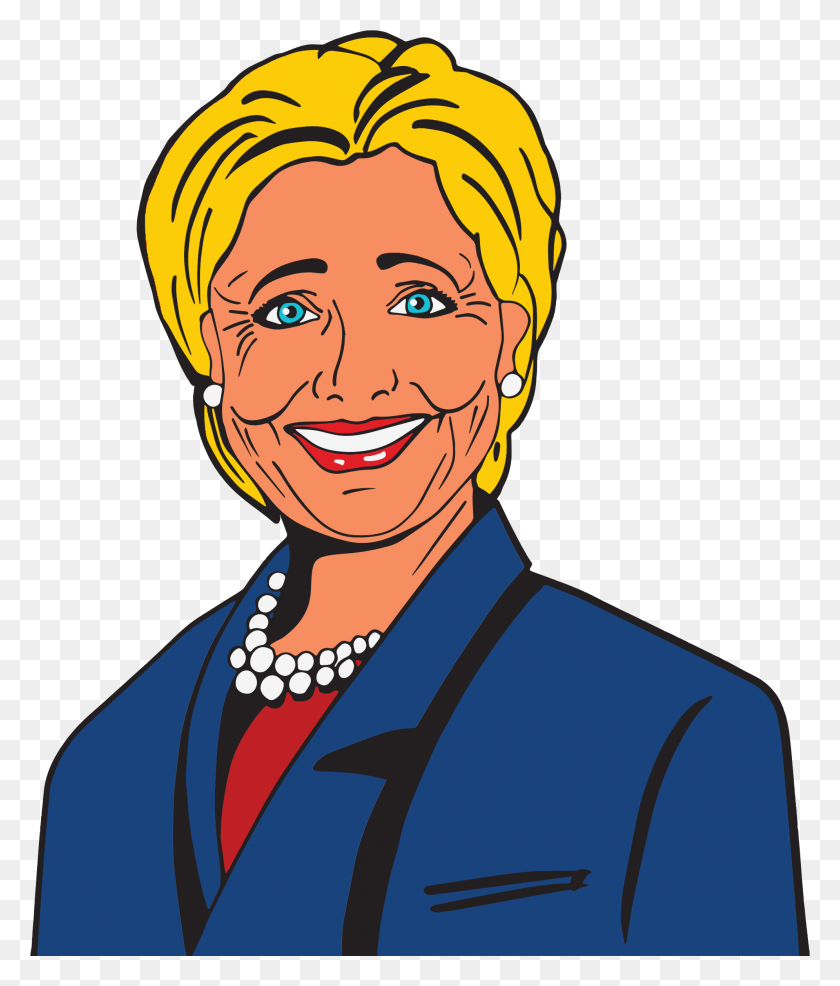 1990x2365 Hillary Clinton Cartoon Icons Png - Hillary Clinton PNG