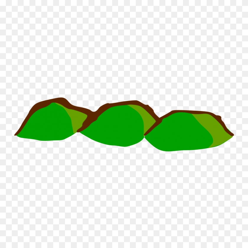 800x800 Hills Cliparts - Over The Hill Clipart
