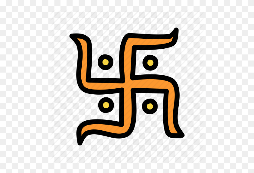 512x512 Индуистская, Священная, Индийская, Религия, Свастика, Свастика Икона - Свастика Png