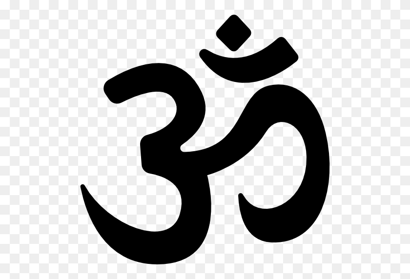 512x512 Hinduism, Om, Indian, Yoga, Oriental, Meditation, Asian, Lotus - Om PNG