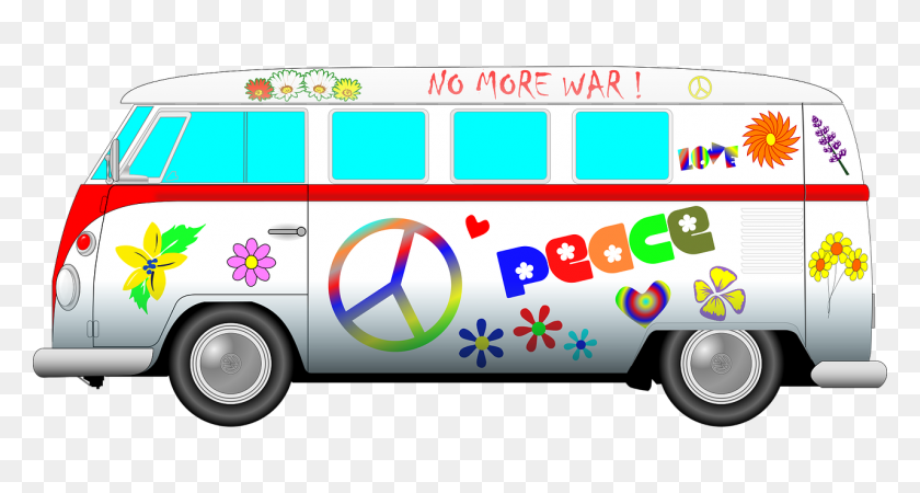 1280x640 Hippie Bus Clip Art - Magic School Bus Clipart