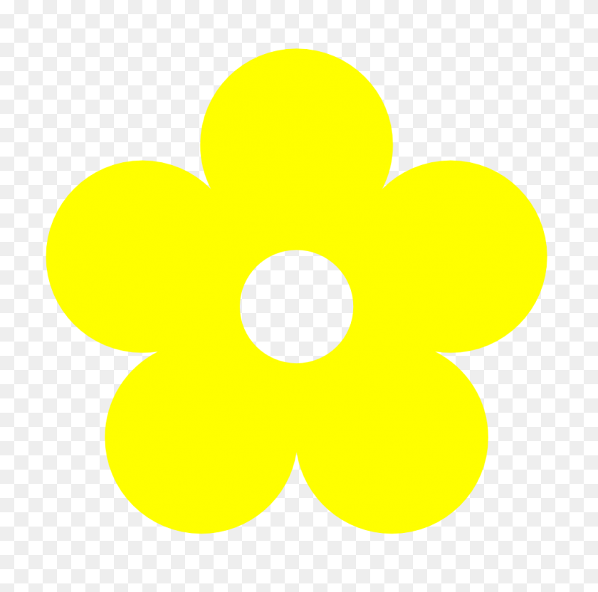999x990 Hippie Clipart Yellow Flower - Flower Pattern Clipart