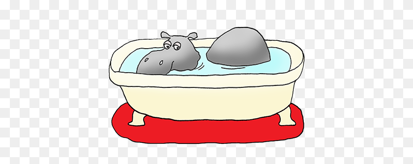413x274 Hippo In Bathtub Cartoon Hippo Clipart Hippo Pictures - Bathtub Clipart