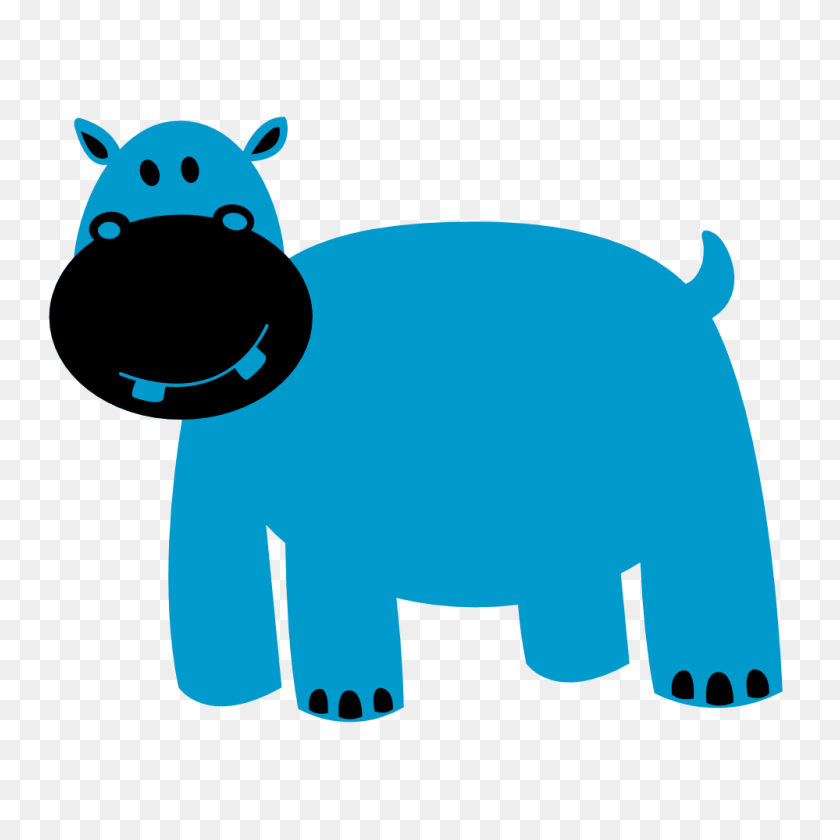 999x999 Hippopotamus Clipart Fat Hippo - Fat Boy Clipart