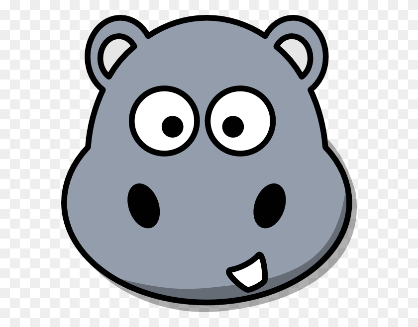 594x598 Hippos - Cute Hippo Clipart