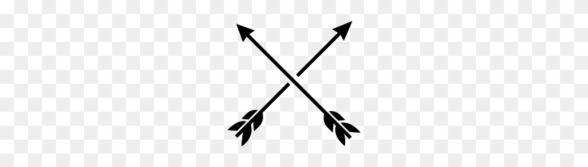 190x179 Hipster Arrows - Crossed Arrows Clip Art