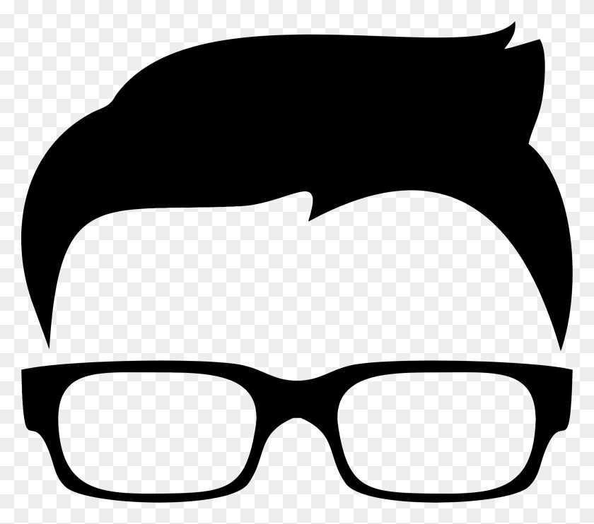 2022x1769 Hipster Boy Silhouette Icon Icons Png - Hipster PNG