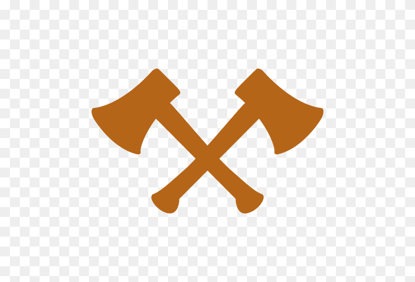 512x512 Hipster Cross Axe Icon - Crossed Axes Clipart