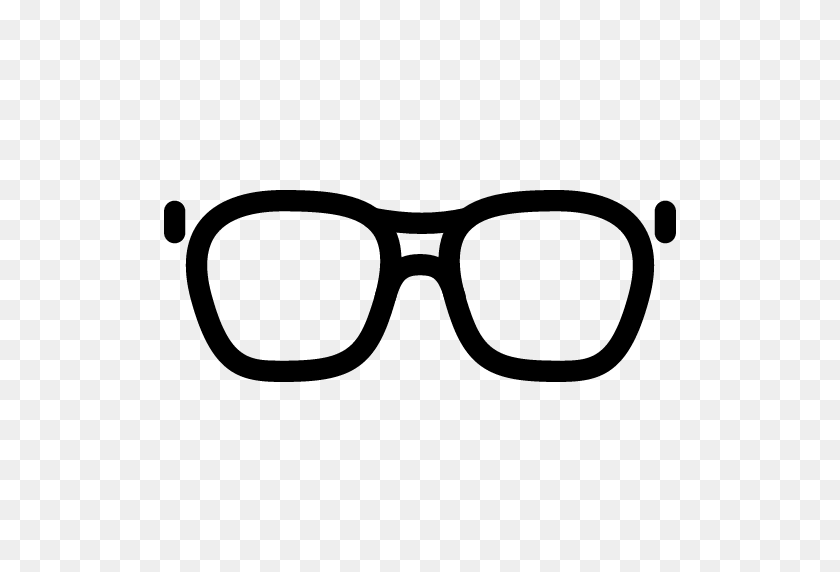 512x512 Hipster Glasses Icon Line Iconset Iconsmind - Pixel Glasses PNG