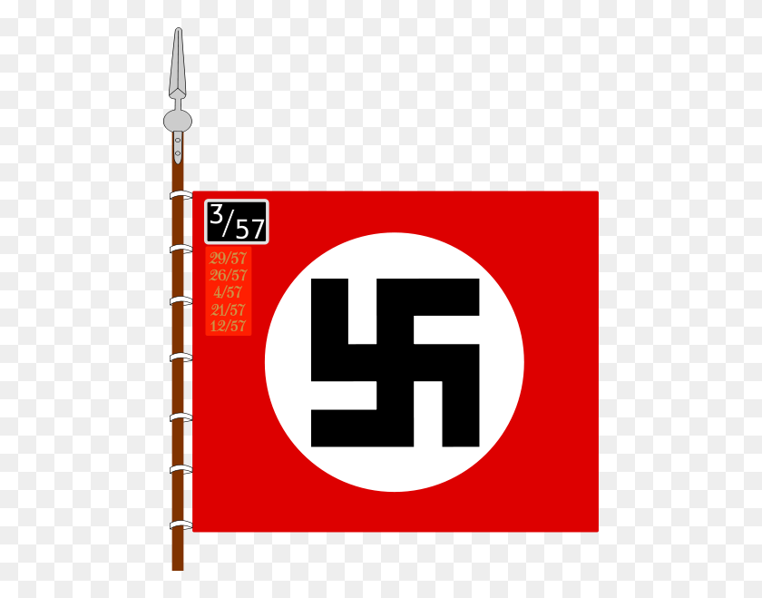 480x599 Исторические Флаги Наших Предков - Нацистский Флаг Png