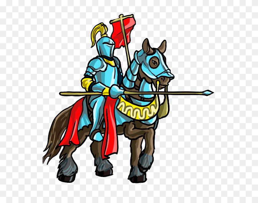 600x600 Исторический Клипарт Средневековая Лошадь - Рыцарь Клипарт Бесплатно