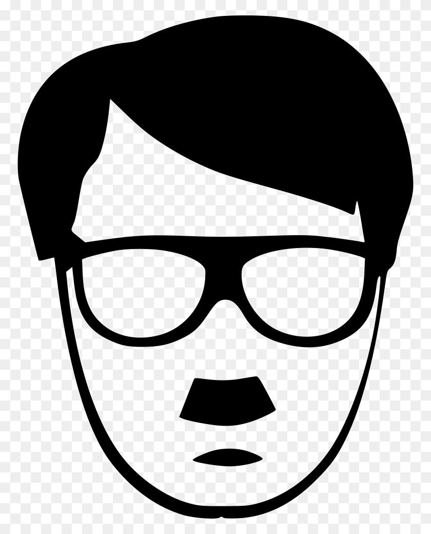 772x980 Hitler Hipster Man Glasses Style Fasion Png Icon Free Download - Hitler Mustache PNG