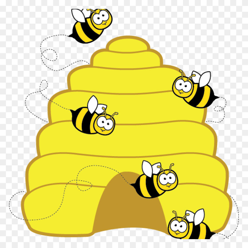 1024x1024 Hive Clip Art Free Clipart Download - Free Bee Clipart