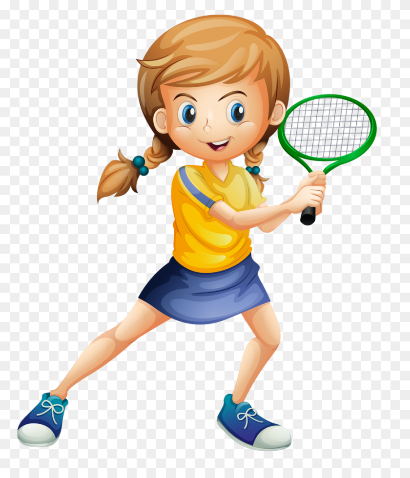 868x1024 Hkde Cliparts Tennis, Sports - Play Tennis Clipart