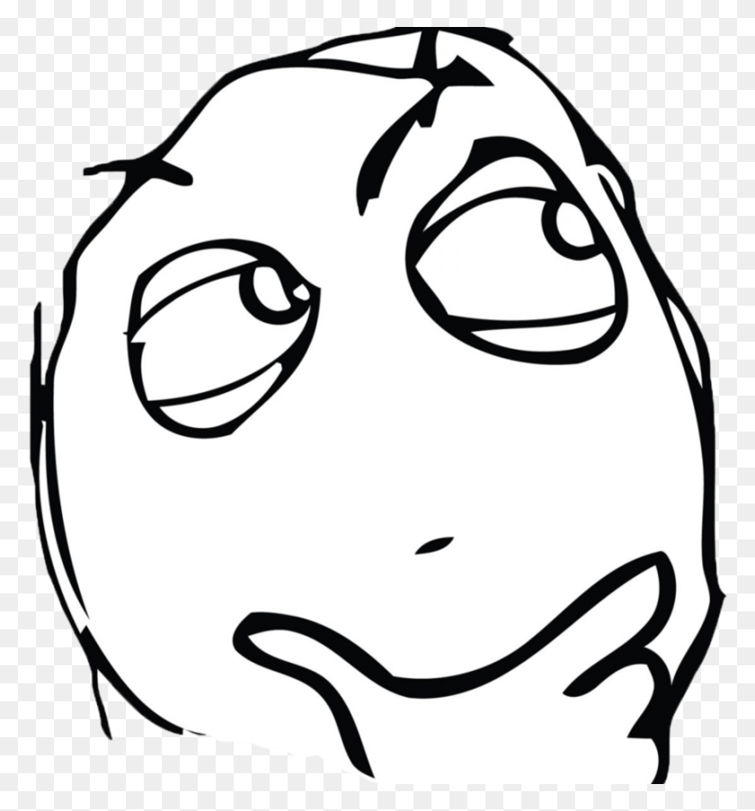 860x929 Hmm Thinking Face Emoji Know Your Meme - Thinking Face PNG