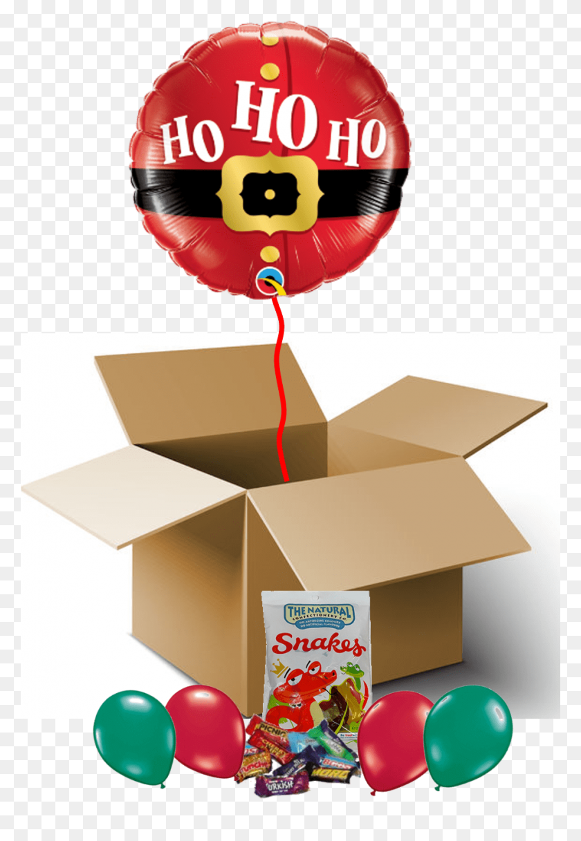 945x1402 Ho Ho Ho Balloon In A Box - Ho Ho Ho Clipart