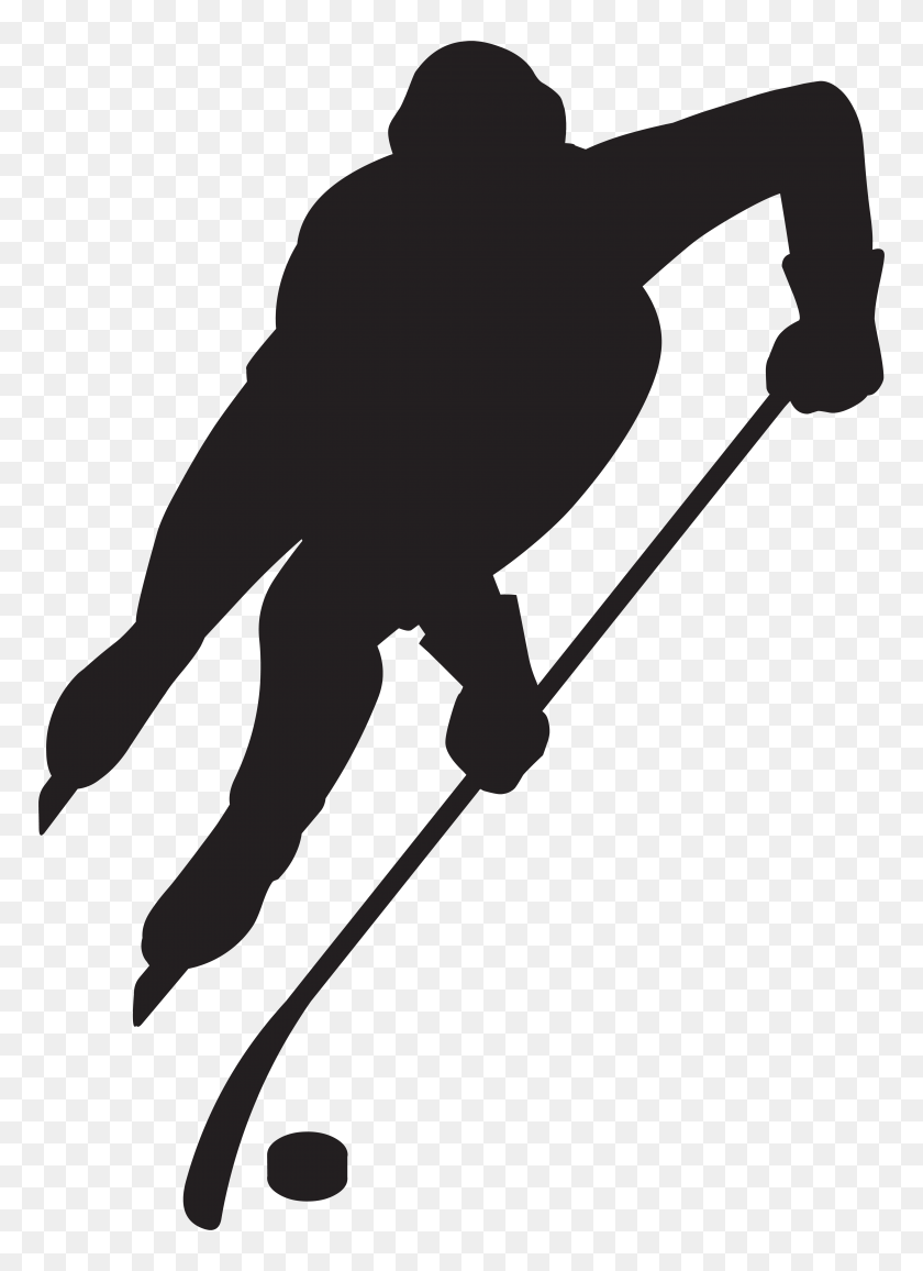 5691x8000 Hockey Player Silhouette Png Clip Art Gallery - Ski Clipart