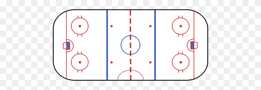 500x232 Hockey Rink Vector Clip Art - Ice Rink Clipart