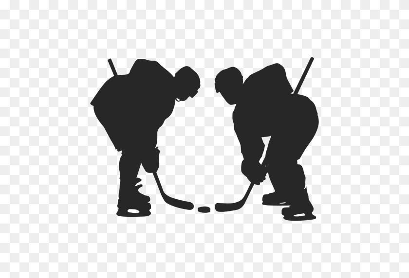 512x512 Hockey Silhouette Clip Art - Hockey Rink Clipart