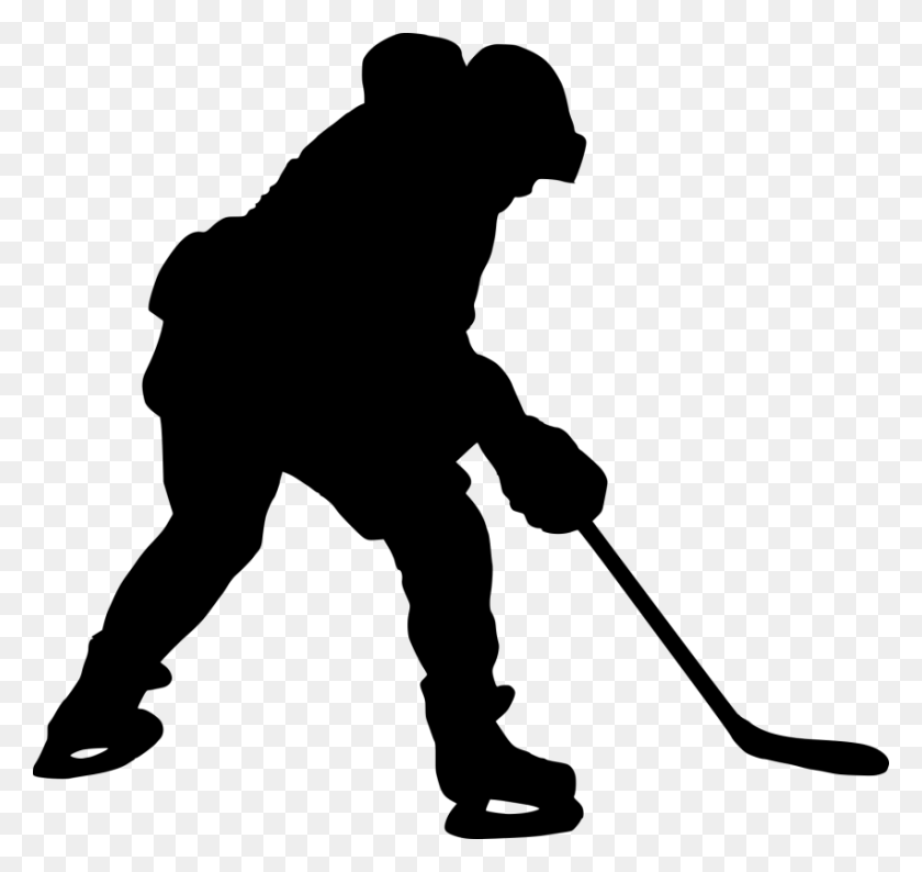 850x800 Hockey Silhouette Png - Hockey PNG