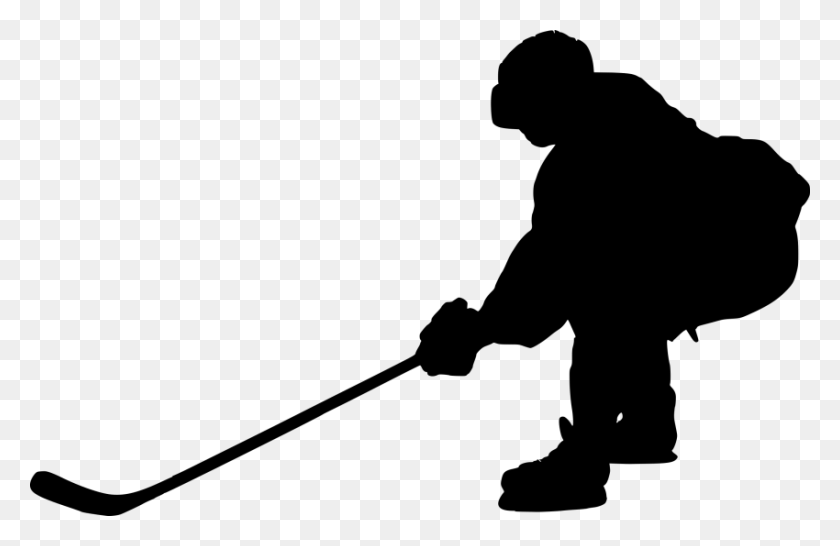 850x530 Hockey Silhouette Png - Hockey Puck PNG