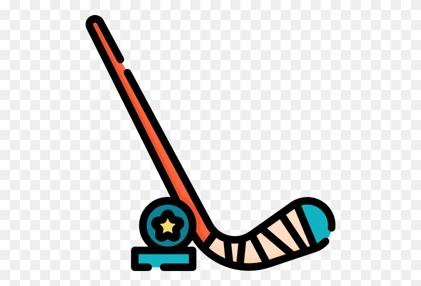 512x512 Hockey Stick - Hockey Stick And Puck Clipart