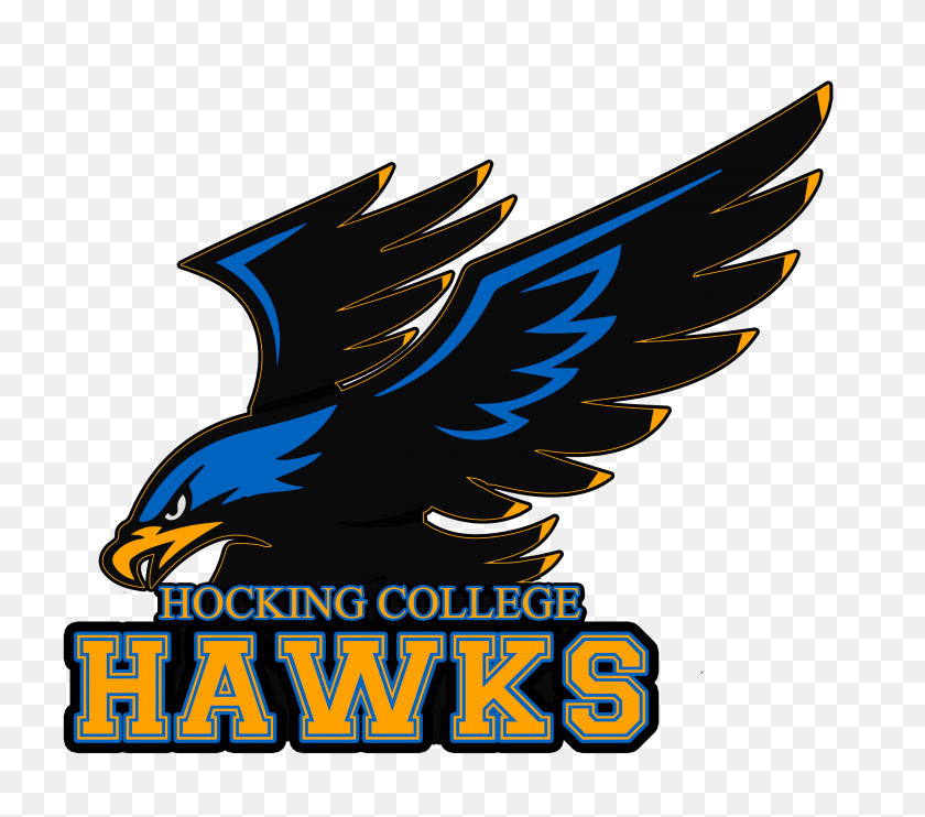 2400x2100 Hocking College Athletics - Hawk Logo PNG